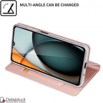 Dux Ducis Skin Pro dirbtinės odos dėklas - rausvas (Xiaomi Redmi A3) Dux Ducis Skin Pro dirbtinės odos dėklas - rausvas (Xiaomi Redmi A3)
